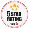 5-Star Rating on Yelp
