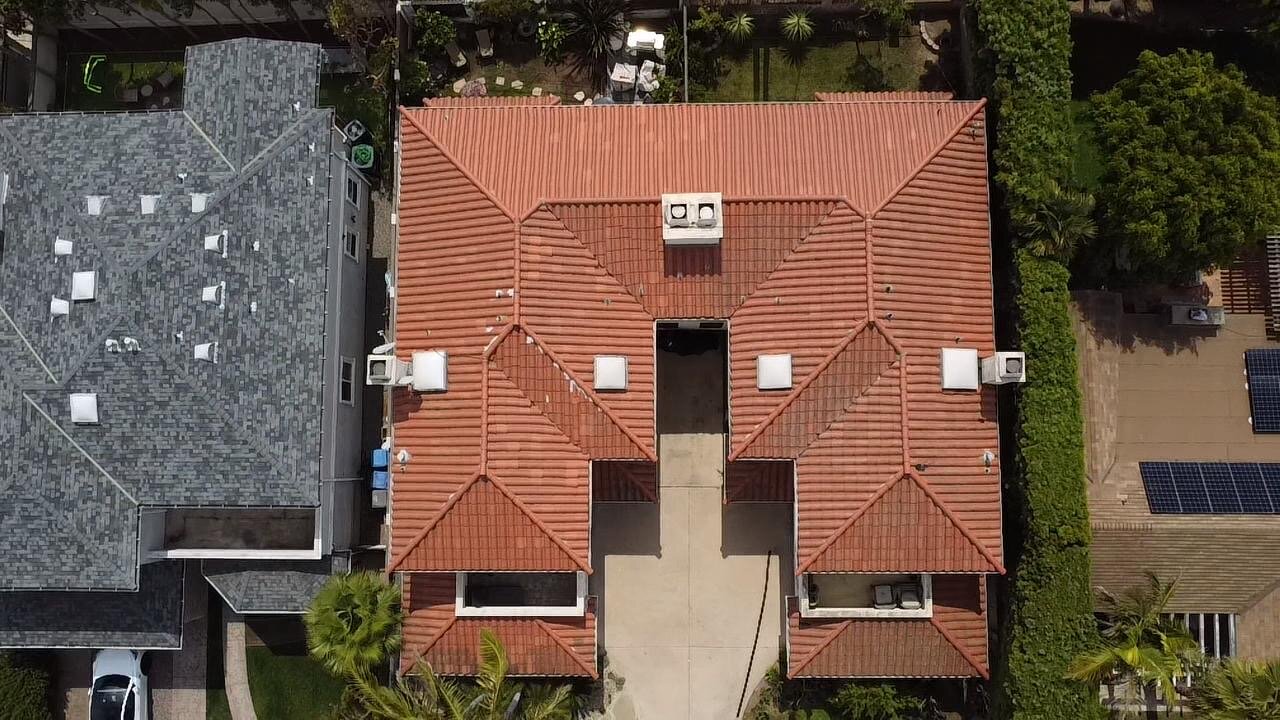 Concrete tile roof
