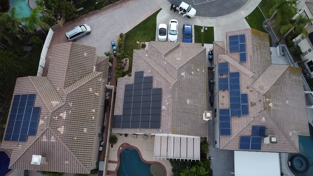 Tile roof with solar integration